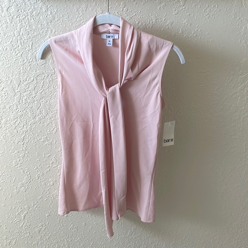bar III pink blouse - good for work / business casual!